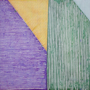 Jessica Mein, Trama dezoito, 2015, acrylic glue on hemp, 56 x 75 cm