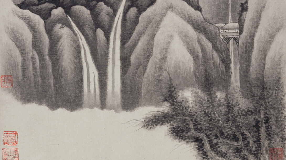 Life planning of the chinese literati. Selected chinese painting and calligraphy from the Xubaizhai Collection (Phase II), artwork in exhibition. Courtesy of Hong Kong Museum of Art