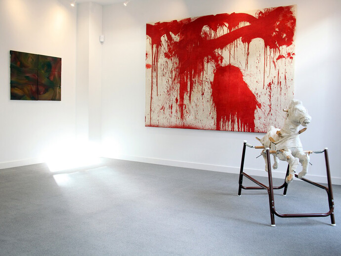 Gerhard Richter, Hermann Nitsch, Günther Uecker. Photo: Julija Svetlova