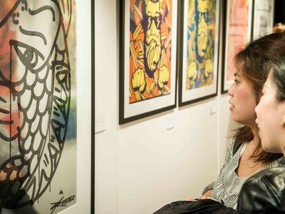Fish 'N' Chips, Exhibition view. Courtesy of Art Supermarket