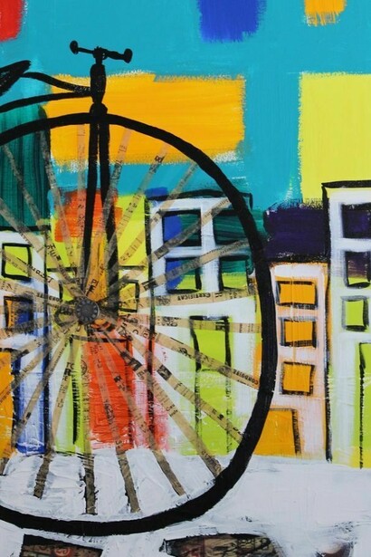 Karen Deicas DePodesta, "Alive III", Mixed Media on Canvas  