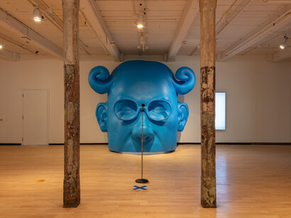 Osman Khan, Road to hybridabad, exhibition view. Courtesy of MASS MoCA 