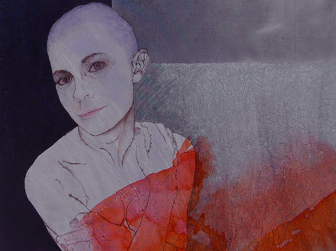 Gianfranco Cresciani, Anina 17, 2013, dettaglio, 80 x 80 cm