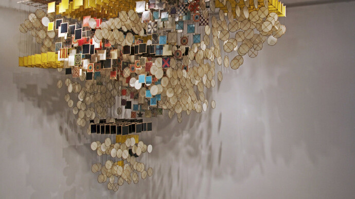 Jacob Hashimoto. Courtesy of Rhona Hoffman Gallery