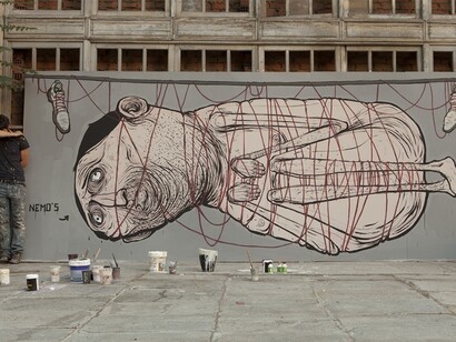 *Choose is better*, Madrid, Spagna, colori acrilici