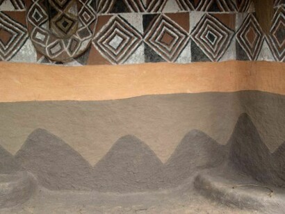 Painted Houses: Southern Ethiopia (No. 22), 2011-2013, C-print, edition of 10, image: 39 3/8 x 27 1/2 inches, sheet: 41 3/8 x 29 1/2 inches © Hans Silvester, courtesy Marlborough Gallery, New York
