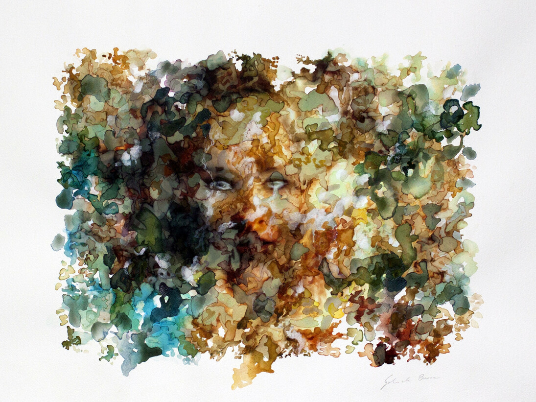 Gabriele Brucceri, Il contemporaneo frastagliato, 52 x 76 cm, mista su carta, 2014