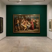 La barca de Caronte. La travesía vital de Isaac Díaz Pardo, vista de exhibición. Cortesía del Museo de Belas Artes da Coruña