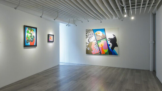 Go Yayanagi, exhibition view. Courtesy of Whitestone Gallery