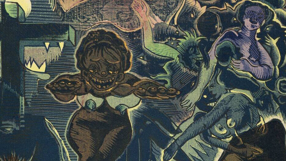Josef Váchal, Heretical postil – The temptation of St Anthony (detail), 1926. Courtesy of Národní galerie Praha