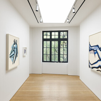 Tom Wesselmann, Seascapes, still lifes, and nudes, exhibition view. Courtesy of Gagosian 