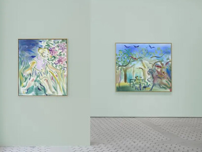 Sophie von Hellermann, Letters to a young painter, exhibition view. Courtesy of Wentrup Gallery