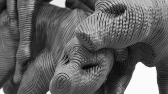 Paolo Grassino, Maree, 2016, spugna sintetica, polistirolo, resina e legno