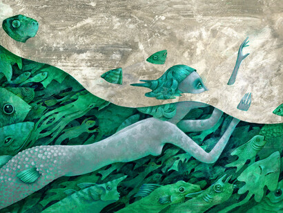 Tra due mondi, ill. di Michelangelo Rossato da La sirenetta, Ed. ARKA