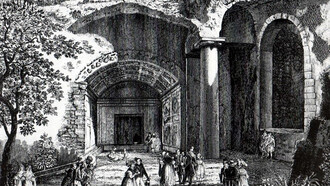 La Villa di Cicerone in una stampa settecentesca