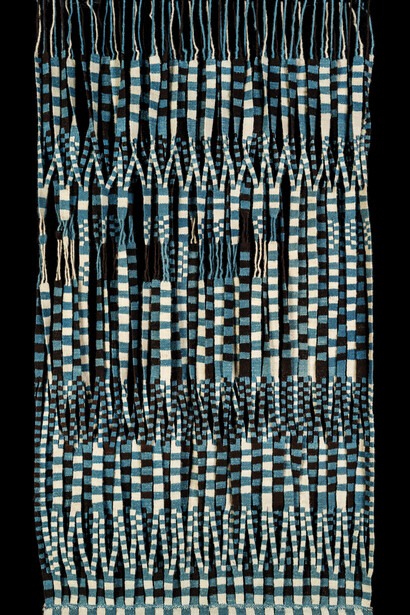 Olga de Amaral, Entrelazado en blanco y turquesa, 1965. Cortesía de Colección Numena 