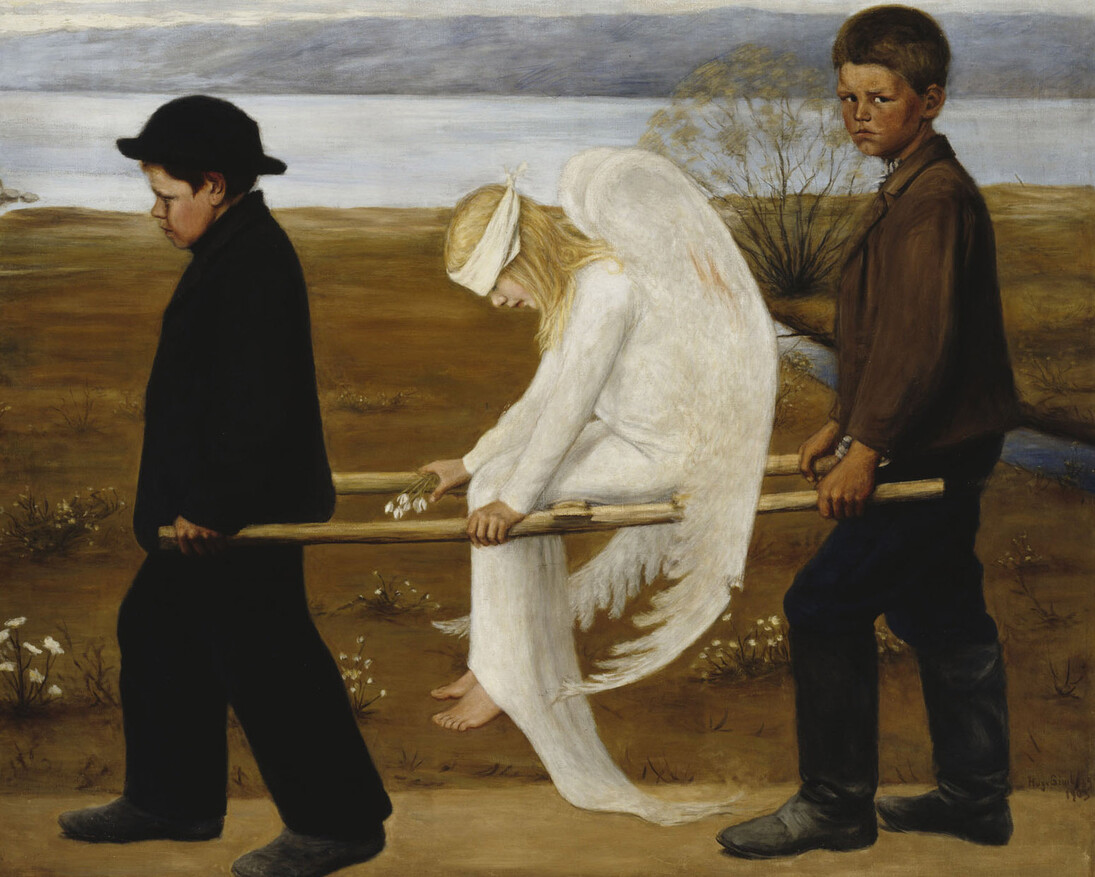Hugo Simberg: The Wounded Angel, 1903. Finnish National Gallery / Ateneum Art Museum, coll. Ahlström. Photo: Finnish National Gallery / Hannu Aaltonen