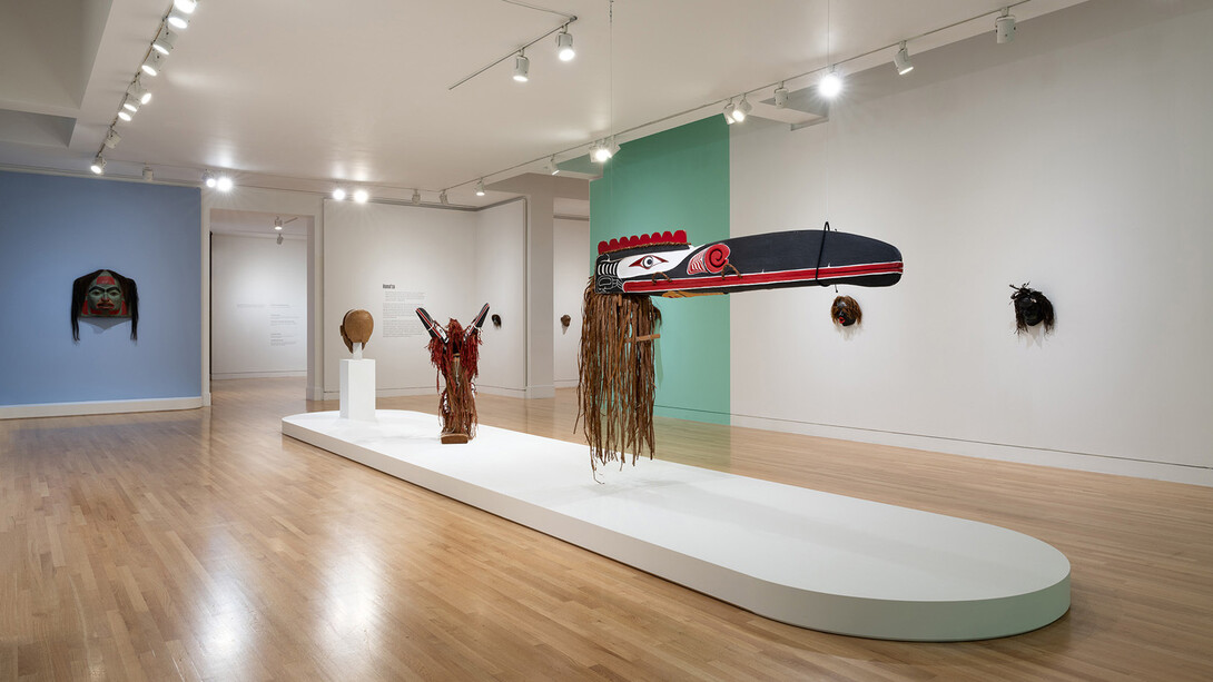 Beau Dick, Insatiable beings, exhibition view. Courtesy of Frye Art Museum