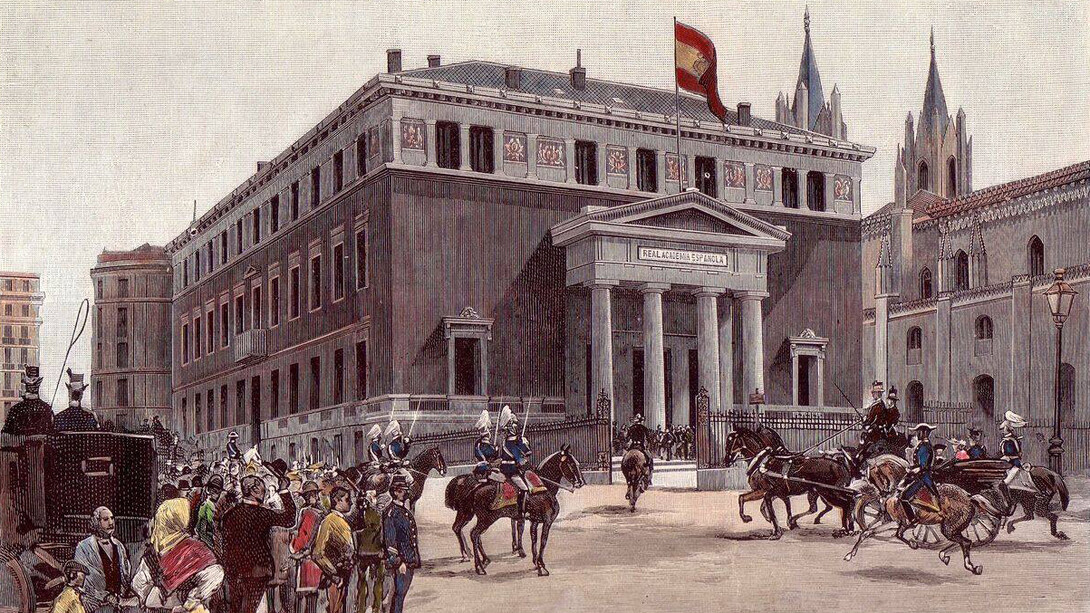 Inauguración del edificio de la Real Academia Española