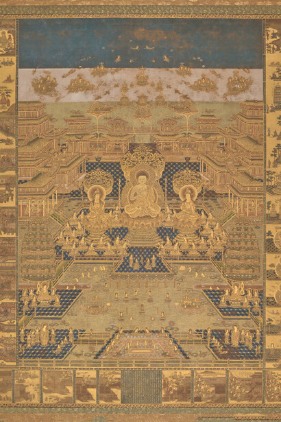 Western paradise (Taima Mandala), 17th century. Courtesy of Denver Art Museum