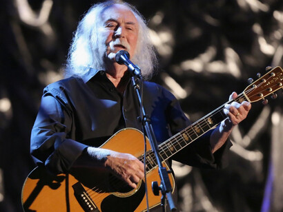 David Crosby alla chitarra