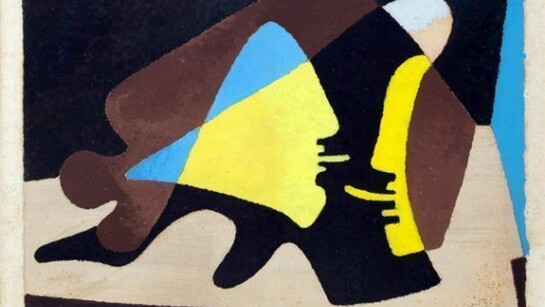 Heinrich Maria Davringhausen Senza titolo 1943, Olio su carta, intelata, cm 50 x 65 Collezione privata