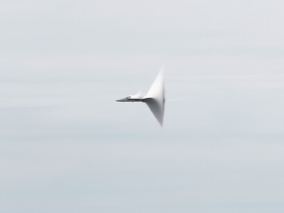 Andrea Galvani, Llevando una pepita de oro a la velocidad del sonido #7, 2015, C-Print mounted on aluminum, white wood frame, UV glass, 188 x 208 cm framed
