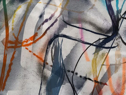 Julie Mehretu, This manifestation of historical restlessness (detail), 2022. Courtesy of Philadelphia Museum of Art