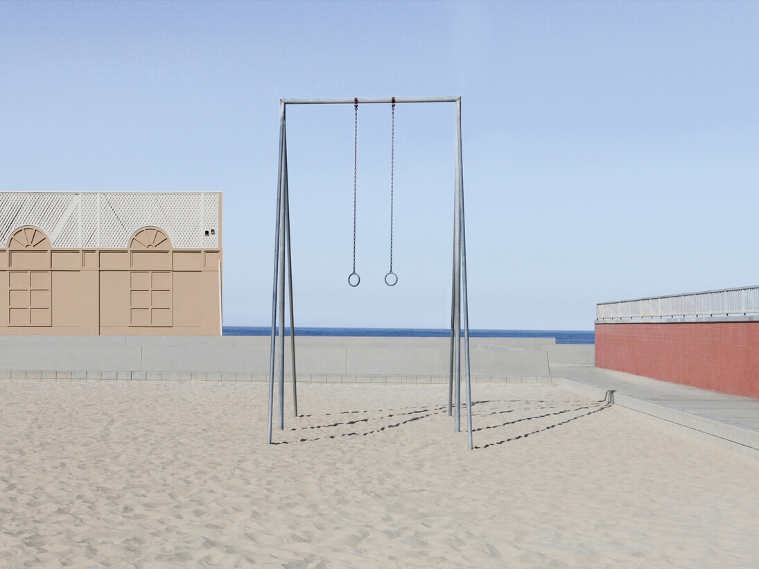 Lauren Marsolier, Playground 3, 2011, 36 x 54 inches, 91.4 x 137.1 cm Ed. 6/7 +1 A.P. 24 x 36 inches, 60.9 x 91.4 cm Ed. 1/7 +1 A.P. Archival pigment print