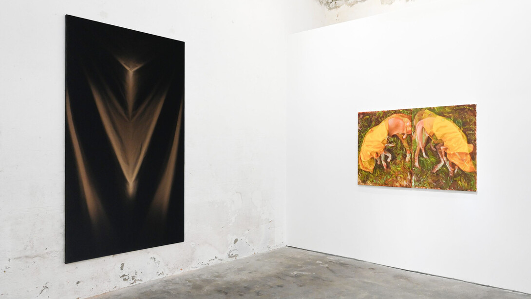 Vários artistas, Pintor convida pintor, vista da exposição. Cortesia da Kubikgallery