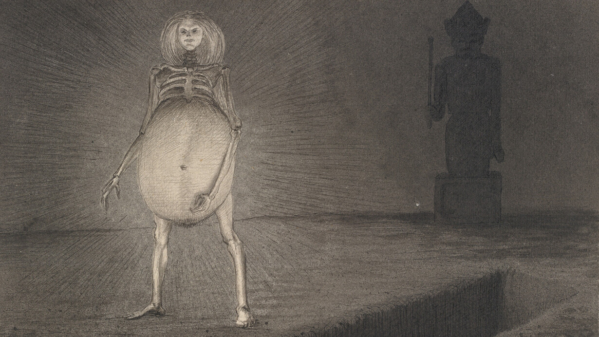 Alfred Kubin, The egg, ca. 1901/02. Courtesy of Albertina Museum