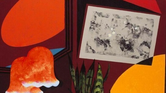 Patrick Caulfield, ‘Engraving’, 1983, acrylic on canvas, 30 x 44 in / 76.2 x 111.8 cm