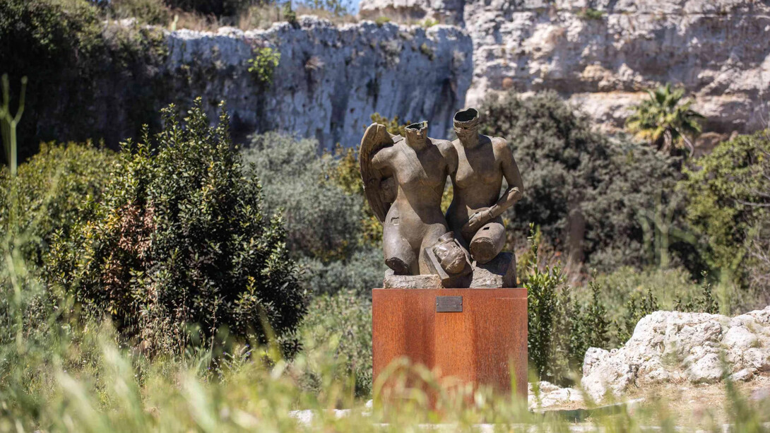 Igor Mitoraj, Lo sguardo, humanitas, physis, vista della mostra. Per gentile concessione della Contini Art Gallery