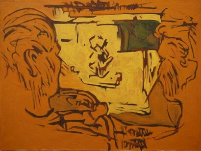 Arnon Ben-David, With danziger in the car leaving Haifa, 1976, 2019. Courtesy of Tel Aviv Museum of Art