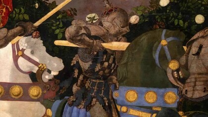 Paolo Uccello, Battaglia di San Romano, Londra National Gallery, particolare