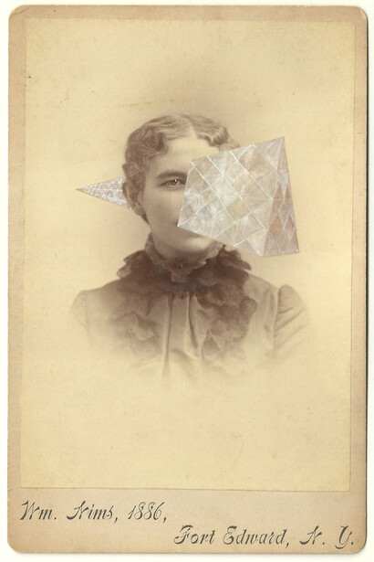 Tom Butler, WM Nims, 2014, Gouache on Albumen print, 16.5 x 10.5 cm