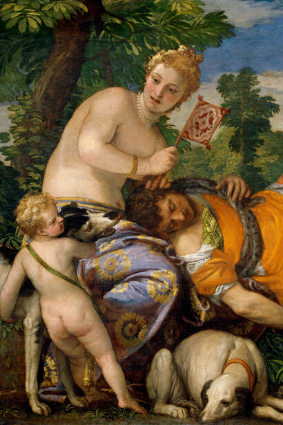 Paolo Veronés; Venus y Adonis, c. 1580, Museo del Prado, España