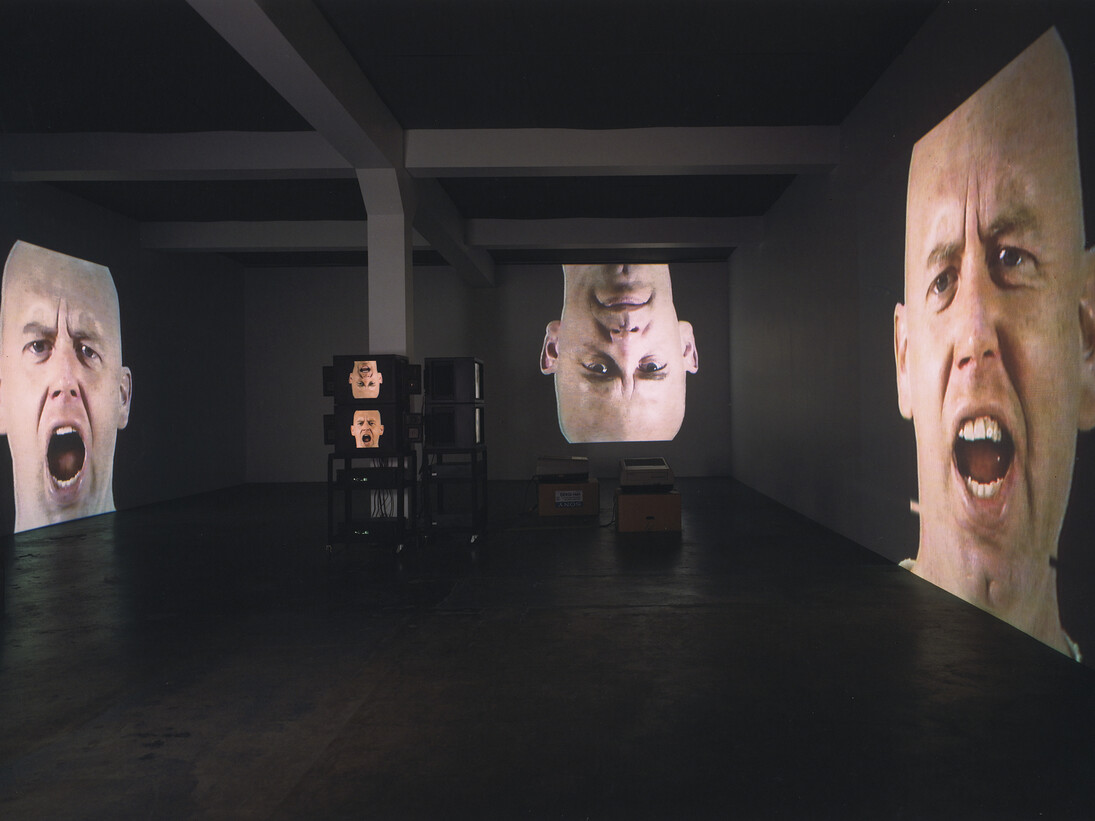 Anthro/Socio (Rinde Facing Camera), 1991, Audio and video installation, dimensions variable © Bruce Nauman / ADAGP, Paris 2015, Photo courtesy Glenstone
