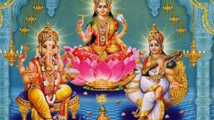 Lakshmi, Saras, Ganesh