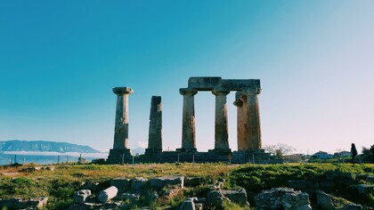 Tempo di Apollo a Delfi, Grecia