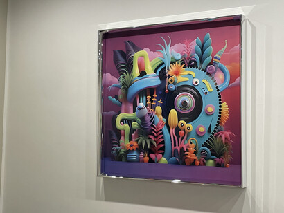 Antoh Mansueto, Happy accidents, vista della mostra. Cortesia di Palazzo Caracciolo
