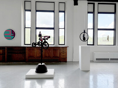 Various artists, Afrofuturism, exhibition view. Courtesy of Ethan Cohen Gallery