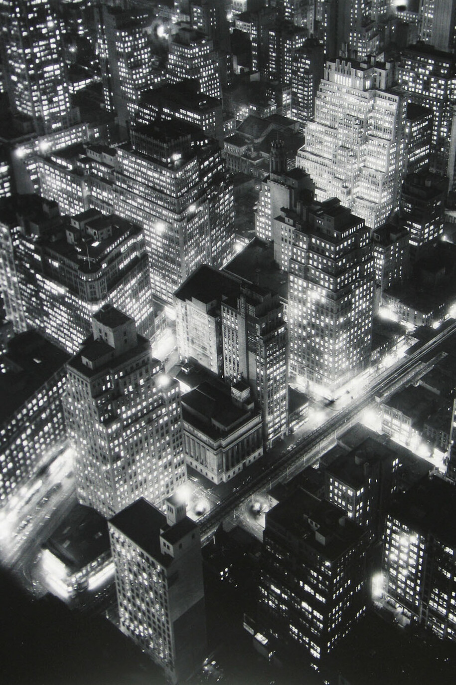 Nightview, New York, 1932 © Berenice Abbott/Commerce Graphics/Getty Images. Courtesy of Howard Greenberg Gallery, New York