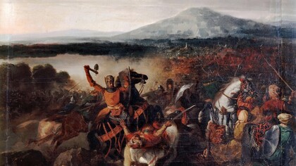 Prosper Lafaye, Ruggero I di Sicilia nella battaglia di Cerami del 1063, 1860 circa