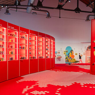 Joyn! Un viaggio nel mondo Nutella® per i suoi 60 anni, exhibition view. Courtesy of Maxxi