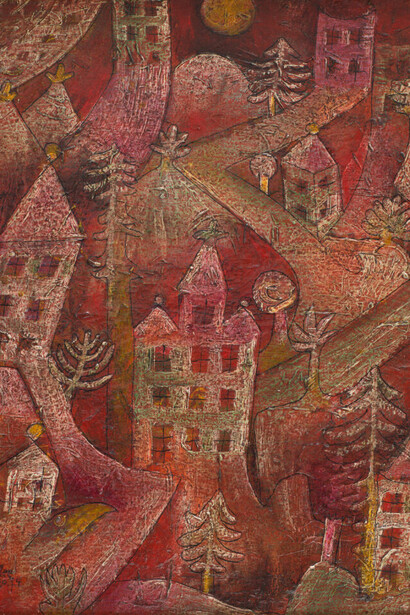 Paul Klee, Rotes villenquartier (Red Villa quarter), 1920. Courtesy of San Francisco Museum of Modern Art