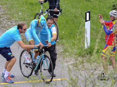Cambio di bicicletta per Nibali