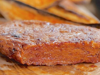 Bife de carne vegana