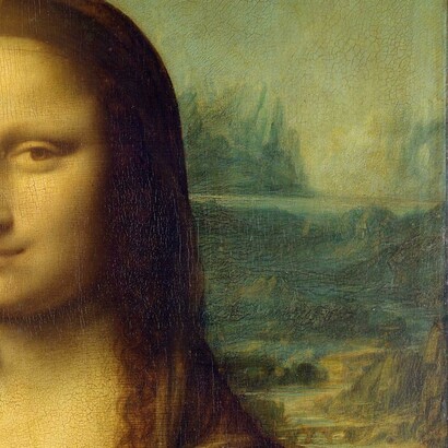 Leonardo da Vinci, Gioconda, 1503-1514. Particolare paesaggio. Parigi, Museo del Louvre, Parigi, Francia