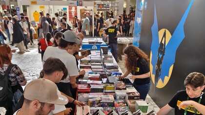 Lo stand della Panini al Comicon di Napoli 2026. Mostra d'Oltremare, Napoli, Italia. Foto di IlPres